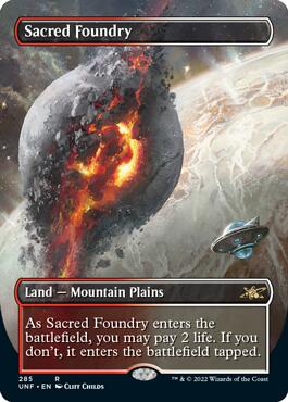【ENG】☆Foil☆《聖潔鍛爐/Sacred Foundry》[Unfinity] UNF.285