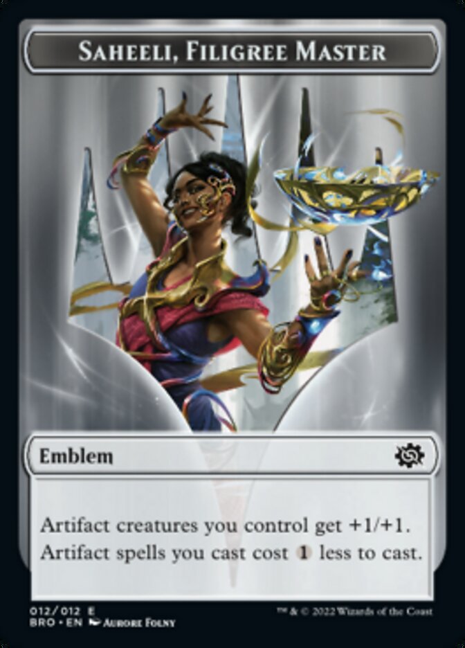 【ENG】☆Foil☆《絲金大師莎希莉 徽記/Saheeli, Filigree Master Emblem》[兄弟之戰]