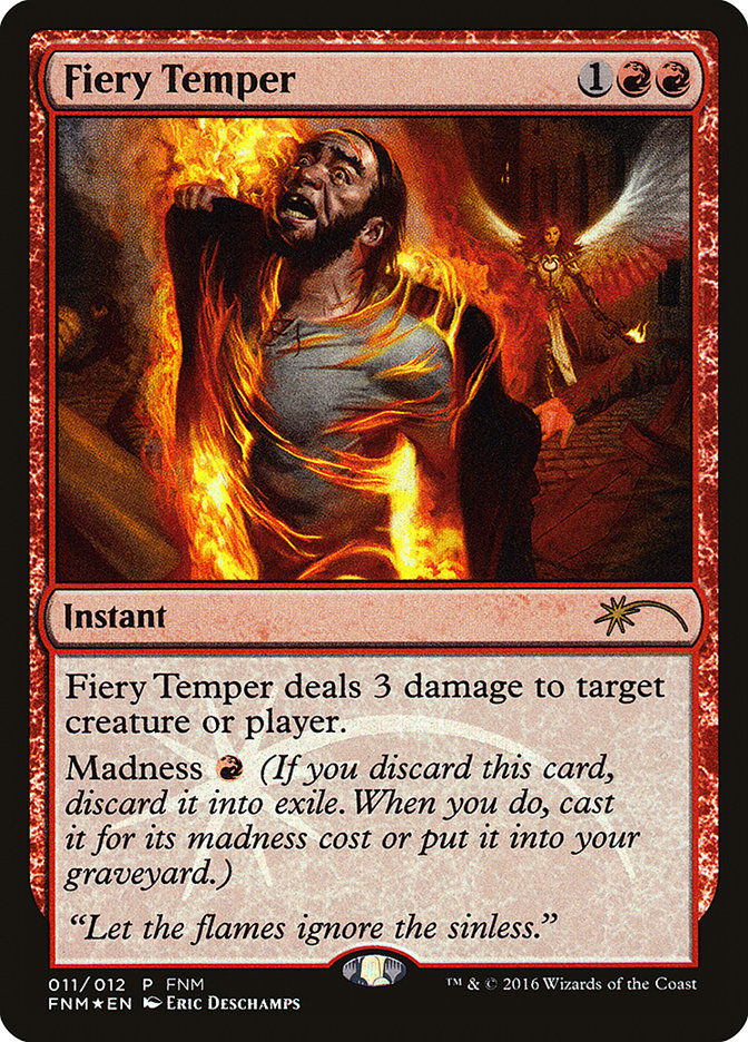 【CHT】 ☆Foil☆ 《火爆/Fiery Temper》[FNM Promo]	