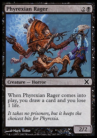 【ENG】《非瑞克西亞狂怒獸/Phyrexian Rager》[第十版]