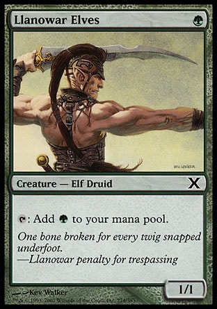 【JPN】《羅堰妖精/Llanowar Elves》[第十版]