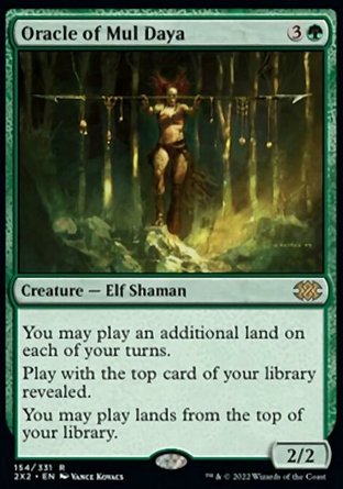 【JPN】 ☆Foil☆ 《慕達雅先知/Oracle of Mul Daya》[雙星大師2022]