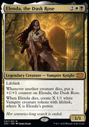 【JPN】 ☆Foil☆ 《暮影薔薇依蓮達/Elenda, the Dusk Rose》[雙星大師2022]