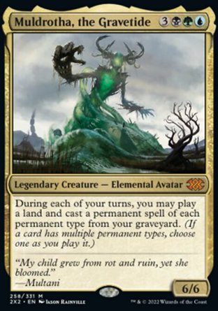 【JPN】 ☆Foil☆ 《腐潮穆杜塔/Muldrotha, the Gravetide》[雙星大師2022]