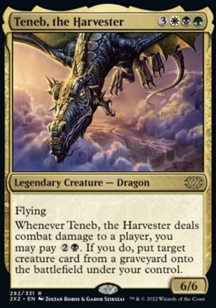 【JPN】 ☆Foil☆ 《拾殤龍王天涅/Teneb, the Harvester》[雙星大師2022]