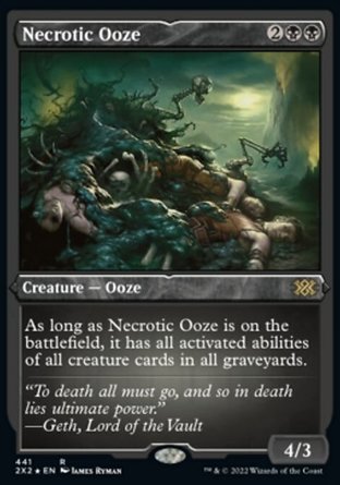 【JPN】 ☆蝕刻閃☆ 《潰疽流漿/Necrotic Ooze》[雙星大師2022]