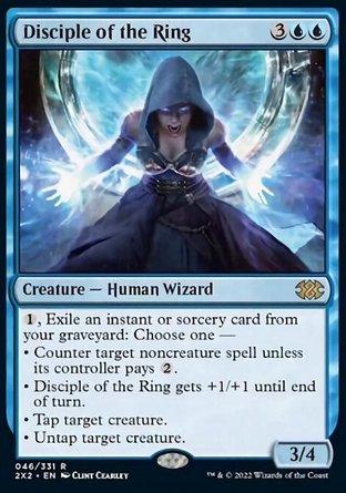 【JPN】 ☆Foil☆ 《環塔門徒/Disciple of the Ring》[雙星大師2022]