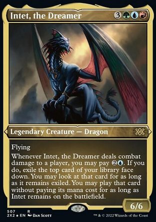 【JPN】 ☆蝕刻閃☆ 《夢兆龍王殷帖/Intet, the Dreamer》[雙星大師2022]