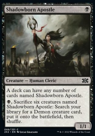 【JPN】 ☆Foil☆ 《影裔宗徒/Shadowborn Apostle》[雙星大師2022]〔SP〕