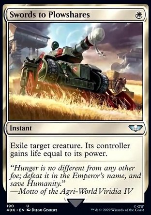 【ENG】《化劍為犁/Swords to Plowshares》[戰鎚40K指揮官]