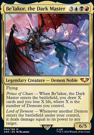 【ENG】《黑暗之主比拉克爾/Be'lakor, the Dark Master》[戰鎚40K指揮官]