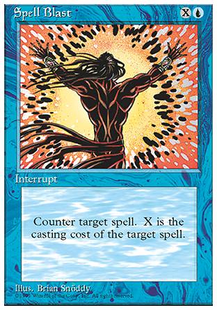 【JPN】《魔力障壁/Spell Blast》[第四版]〔SP〕