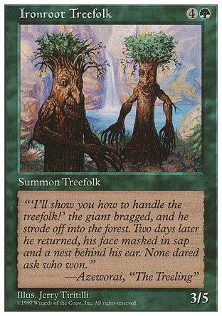 【ENG】《盤根樹妖/Ironroot Treefolk》[第五版]