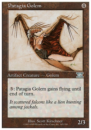 【ENG】《翼翅魔像/Patagia Golem》[古典第六版]