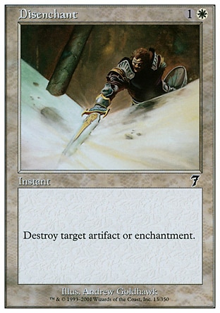 【CHT】 ☆Foil☆ 《消除魔障/Disenchant》[第七版]〔NM〕