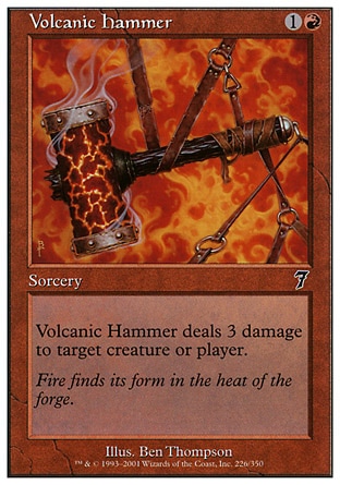 【CHT】 ☆Foil☆ 《火山錘/Volcanic Hammer》[第七版]〔NM〕