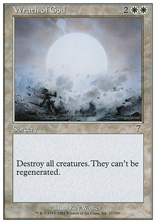 【CHT】 ☆Foil☆ 《神之憤怒/Wrath of God》[第七版]〔NM〕