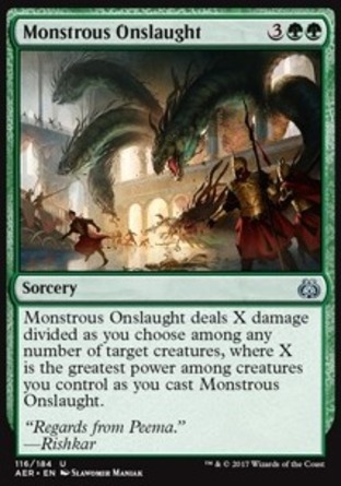 【JPN】《怪獸猛攻/Monstrous Onslaught》[乙太之亂]