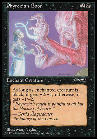 【ENG】《＜非瑞克西亞的恩澤＞/Phyrexian Boon》[同盟]