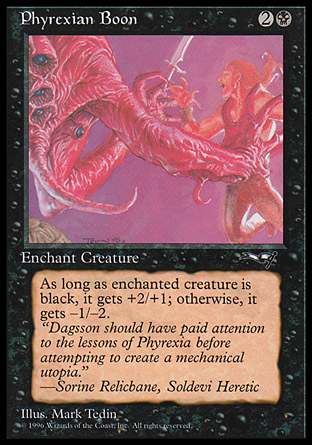 【ENG】《＜非瑞克西亞的恩澤＞/Phyrexian Boon》[同盟]