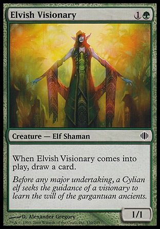 【JPN】《妖精幻視師/Elvish Visionary》[阿拉若斷片]