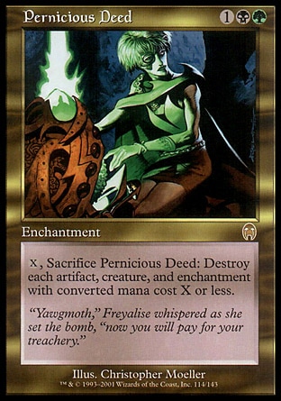 【CHT】 ☆Foil☆ 《毒契/Pernicious Deed》[啟示錄]〔NM〕