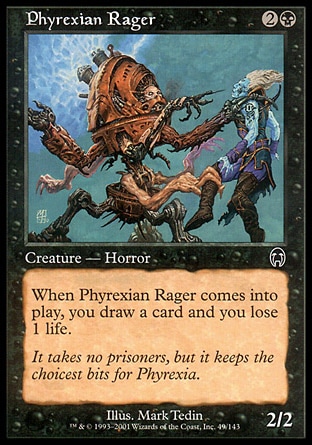 【ENG】《非瑞克西亞狂怒獸/Phyrexian Rager》[啟示錄]