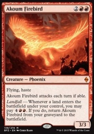 【JPN】《阿庫姆火鳥/Akoum Firebird》[再戰贊迪卡]