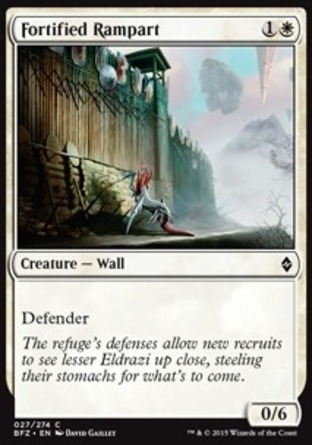 【JPN】《築防壁壘/Fortified Rampart》[再戰贊迪卡]