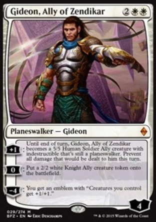【JPN】《贊迪卡伙伴基定/Gideon, Ally of Zendikar》[再戰贊迪卡]