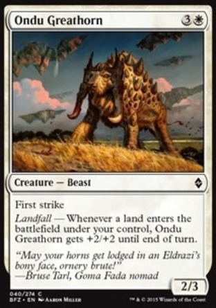 【JPN】《昂度巨角獸/Ondu Greathorn》[再戰贊迪卡]