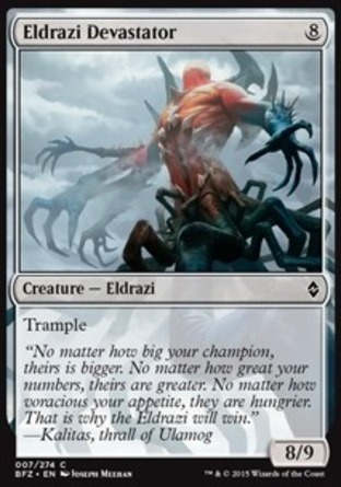 【JPN】《毀世奧札奇/Eldrazi Devastator》[再戰贊迪卡]