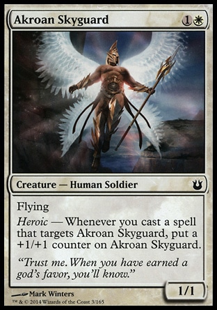 【JPN】《阿喀洛斯空護衛/Akroan Skyguard》[天神創生]