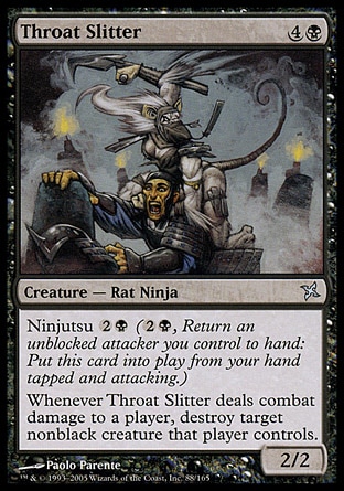 【JPN】《切喉者/Throat Slitter》[神河叛將譜]〔SP〕