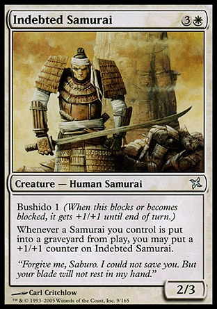【JPN】《蒙恩武士/Indebted Samurai》[神河叛將譜]