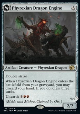 【ENG】《非瑞克西亞龍形引擎/Phyrexian Dragon Engine》[兄弟之戰]