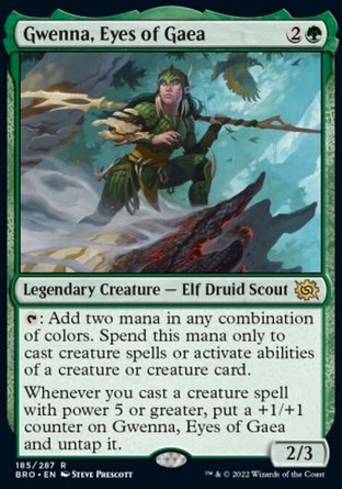 【JPN】 ☆Foil☆ 《蓋亞之眼關娜/Gwenna, Eyes of Gaea》[兄弟之戰]