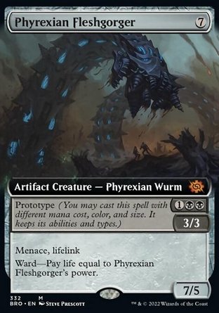 【ENG】《非瑞克西亞噬生亞龍/Phyrexian Fleshgorger》[兄弟之戰]