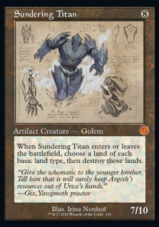 【ENG】 ☆Foil☆ 《裂地泰坦/Sundering Titan》[兄弟之戰復古神器]