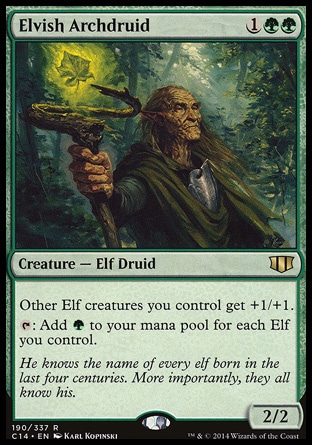 【JPN】《妖精高位德魯伊/Elvish Archdruid》[指揮官2014禮盒]