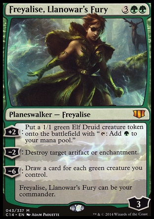 【JPN】《羅堰之怒妃雅麗茲/Freyalise, Llanowar's Fury》[指揮官2014禮盒]