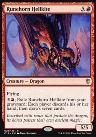【JPN】《符角殘虐者/Runehorn Hellkite》[指揮官2016]