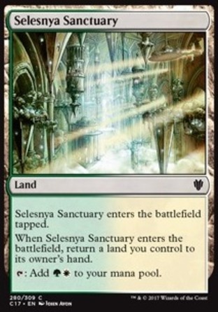 【ENG】《瑟雷尼亞聖殿/Selesnya Sanctuary》[指揮官2017禮盒]