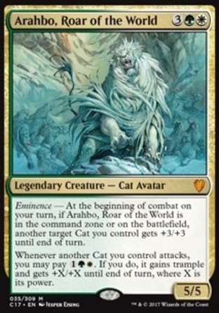 【JPN】 ☆Foil☆ 《＜震世吼阿拉博＞/Arahbo, Roar of the World》[指揮官2017]