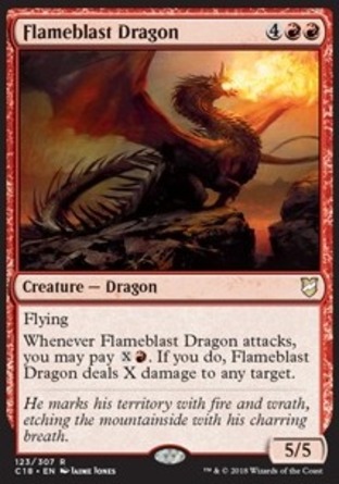 【ENG】《爆焰巨龍/Flameblast Dragon》[指揮官2018]
