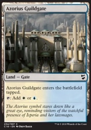 【ENG】《俄佐立公會門/Azorius Guildgate》[指揮官2018禮盒]
