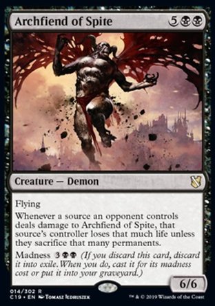 【ENG】《＜怨吼翼邪鬼＞/Archfiend of Spite》[指揮官2019]