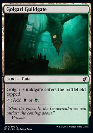 【ENG】《葛加理公會門/Golgari Guildgate》[指揮官2019禮盒]