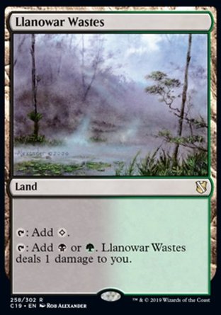 【ENG】《羅堰荒野/Llanowar Wastes》[指揮官2019]