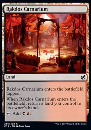 【ENG】《拉鐸司剜祭場/Rakdos Carnarium》[指揮官2019]